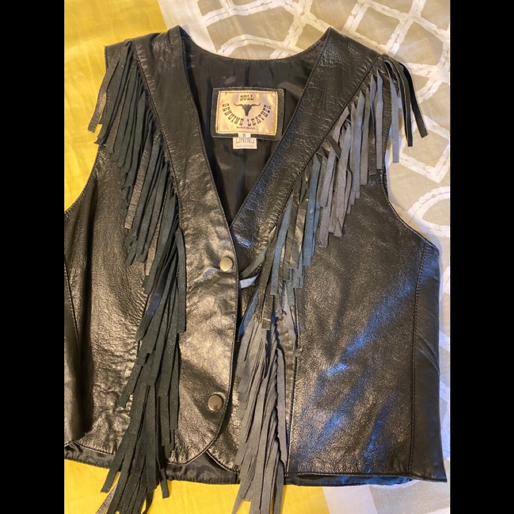 Leather vest